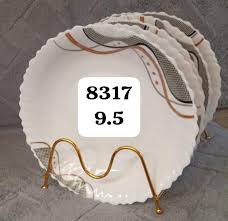 Set of 6 Elegant Ceramic Dinner Plates – Durable, Stylish, and Perfect for Modern Kitchen Dining, Everyday Meals, and Special Occasions