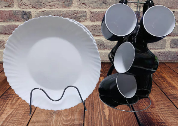 Ceramic Mugs and Plates 6pcs Dinner Set – Elegant, Durable, Heat-Resistant Kitchenware for Coffee, Tea & Everyday Dining, Perfect for Home, Office & Gift Use