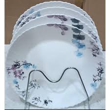 Ceramic Beautiful Dinner Plates Set – 6 Pcs Elegant Durable Porcelain Plates for Everyday Dining, Family Meals & Special Occasions, Scratch Resistant Easy Clean Modern Tableware