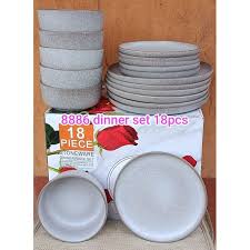 Ceramic 18 Pieces Luxury Dinner Set – Elegant Durable Tableware Collection with Plates, Bowls and Cups for Family Dining, Everyday Meals, Home Kitchens & Special Occasions