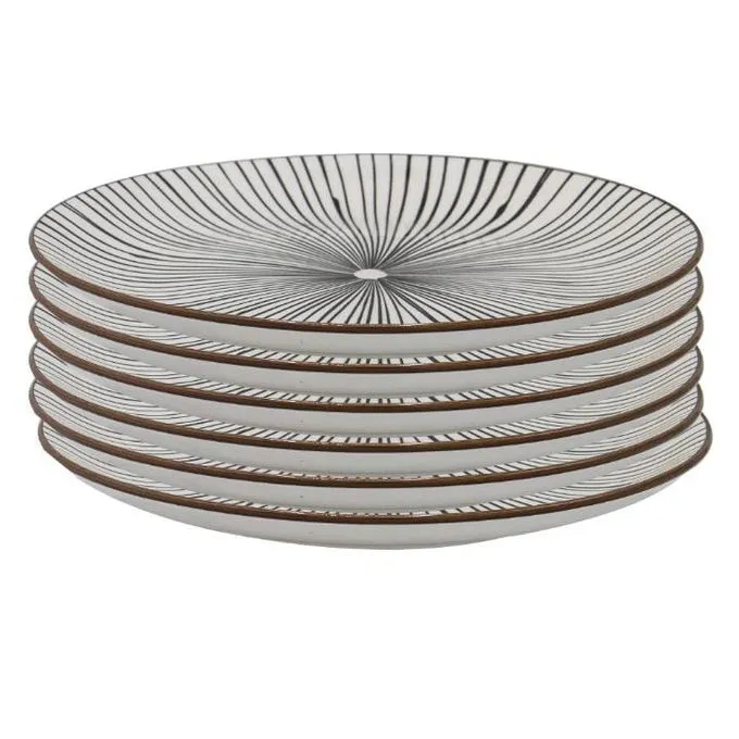 Set of 6 Elegant Ceramic Dinner Plates – Durable, Stylish Tableware for Everyday Meals, Family Dinners & Special Occasions, Perfect for Home, Restaurants & Gifting
