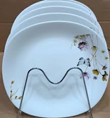 Set of 6 Heavy Ceramic Square Dinner Plates – Elegant 6pcs Fancy Tableware for Everyday Use, Durable, Stylish, and Perfect for Home, Parties, and Special Occasions