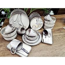 Elegant 24-Piece Ceramic Dinner Set – High-Quality, Stylish Tableware for Everyday Use, Easy to Clean, Perfect for Family Meals, Entertaining Guests, and Special Occasions