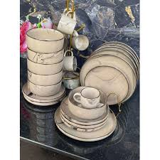 Elegant 24-Piece Ceramic Dinner Set – High-Quality, Stylish Tableware for Everyday Use, Easy to Clean, Perfect for Family Meals, Entertaining Guests, and Special Occasions