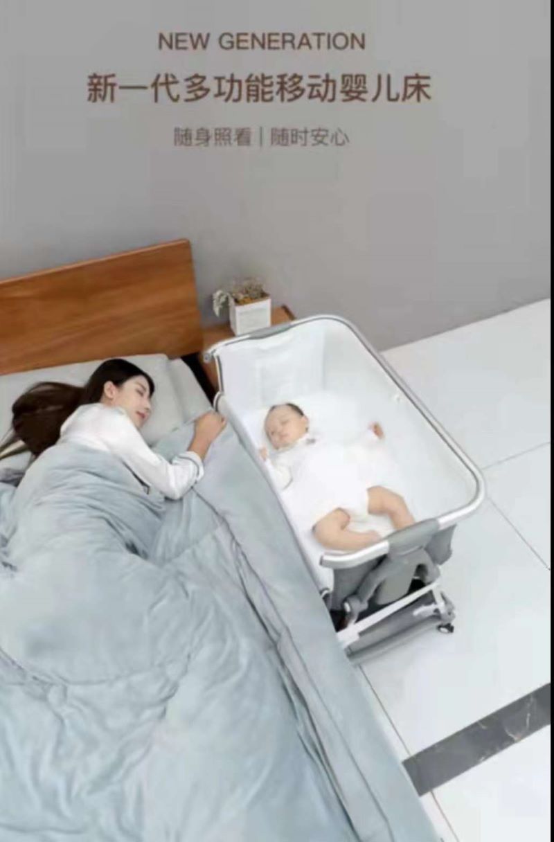 Newborn New Upgrade Multifuction Baby Crib Splicing Large Kid Bed Removable bb Portable Folding Newborn Cot Bedside Bed Cradle