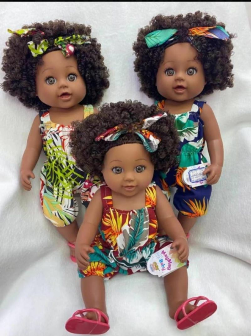 1 PIECE Afro Popcorn Pretty African Dolls - Beautiful, Diverse, and Culturally Rich Toys for Children