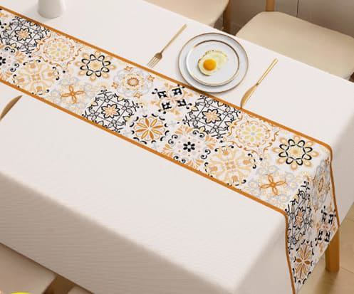Restocked Nordic Style PVC Tablecloth  170x120cm | Oil & Water-Proof  Elegant, Durable & Easy to Clean
