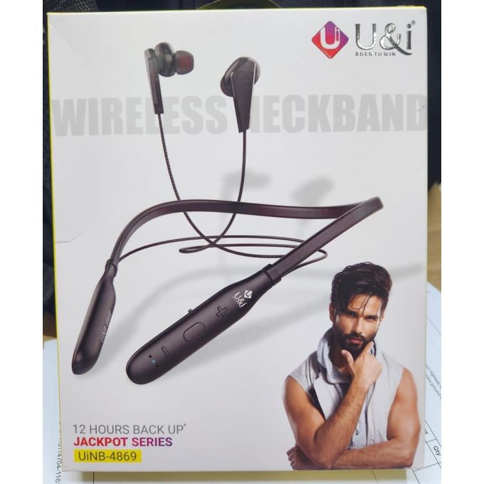 Anker Soundcore Life U2i Wireless Neckband Headphones, 10mm Drivers with BassUp Technology, 22H Playtime, AI-Enhanced Calls, Foldable and Lightweight, IPX5 Water-Resistant, Secure Fit, Bluetooth 5