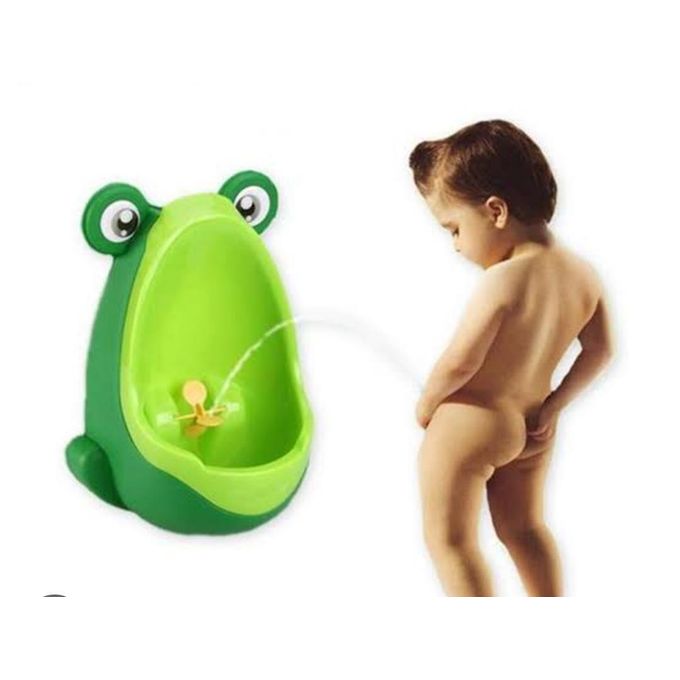 Cute Frog Boys Urinal: A Child-friendly, Height-adjustable Urinal Made From Non-toxic Materials, Featuring A Playful Rotating Windmill To Encourage Potty Training.
