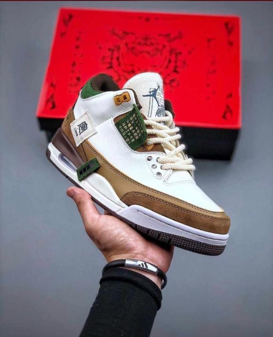 AIR JORDAN 3 RETRO OG "YEAR OF THE TIGER" FASHIONABLE SNEAKERS (BEST SHOP FOR JORDAN, AIRFORCE, AIR FORCE, AIRMAX, AIR MAX)