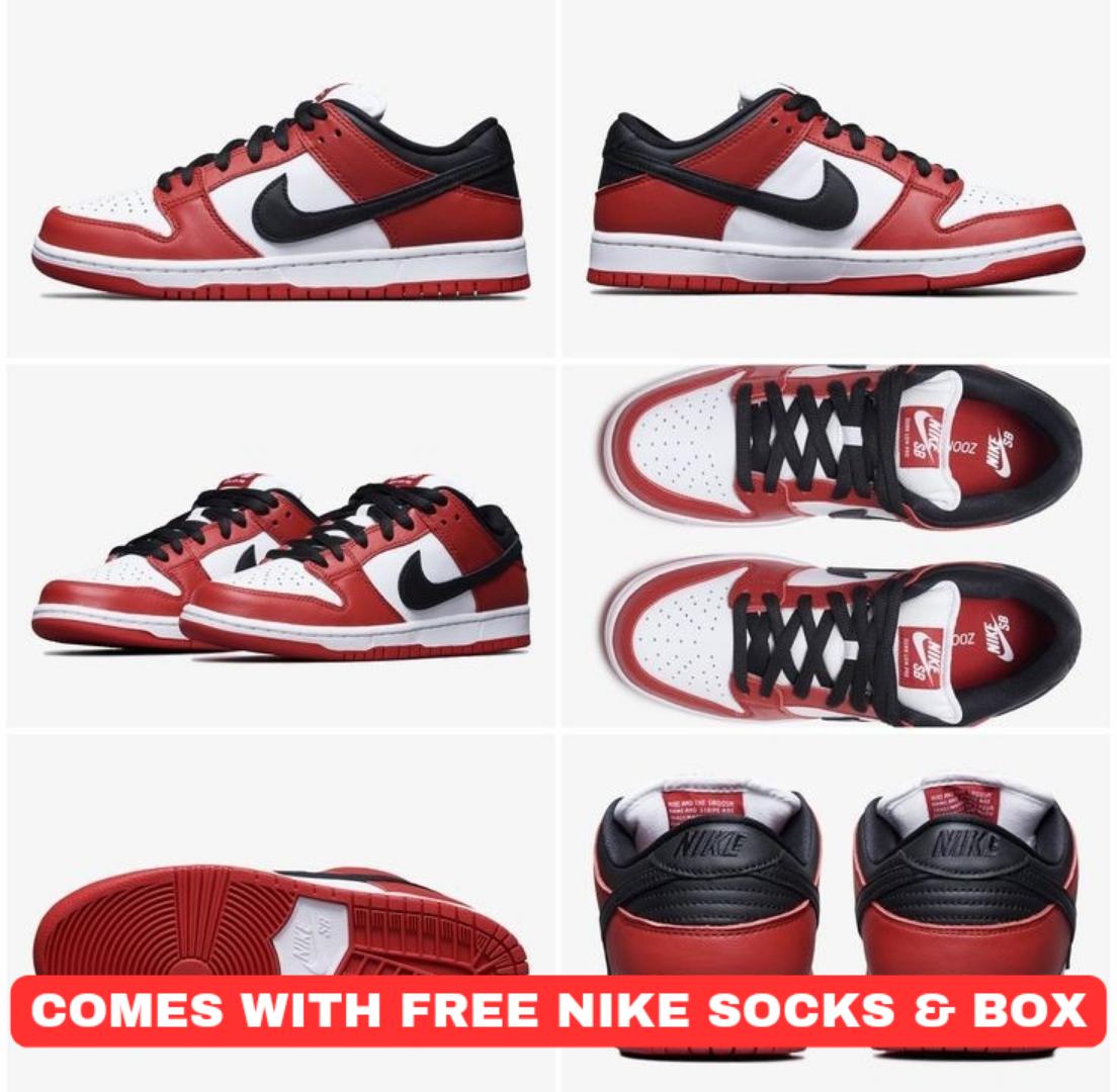 ORIGINAL SB DUNKS CHICAGO RED LOW/ JORDAN 1 LOW CUT, HIGH-QUALITY FASHIONABLE SNEAKERS (BEST SHOP FOR AIRFORCE 1, AIR FORCE, JORDAN, AIR MAX, AIRMAX)