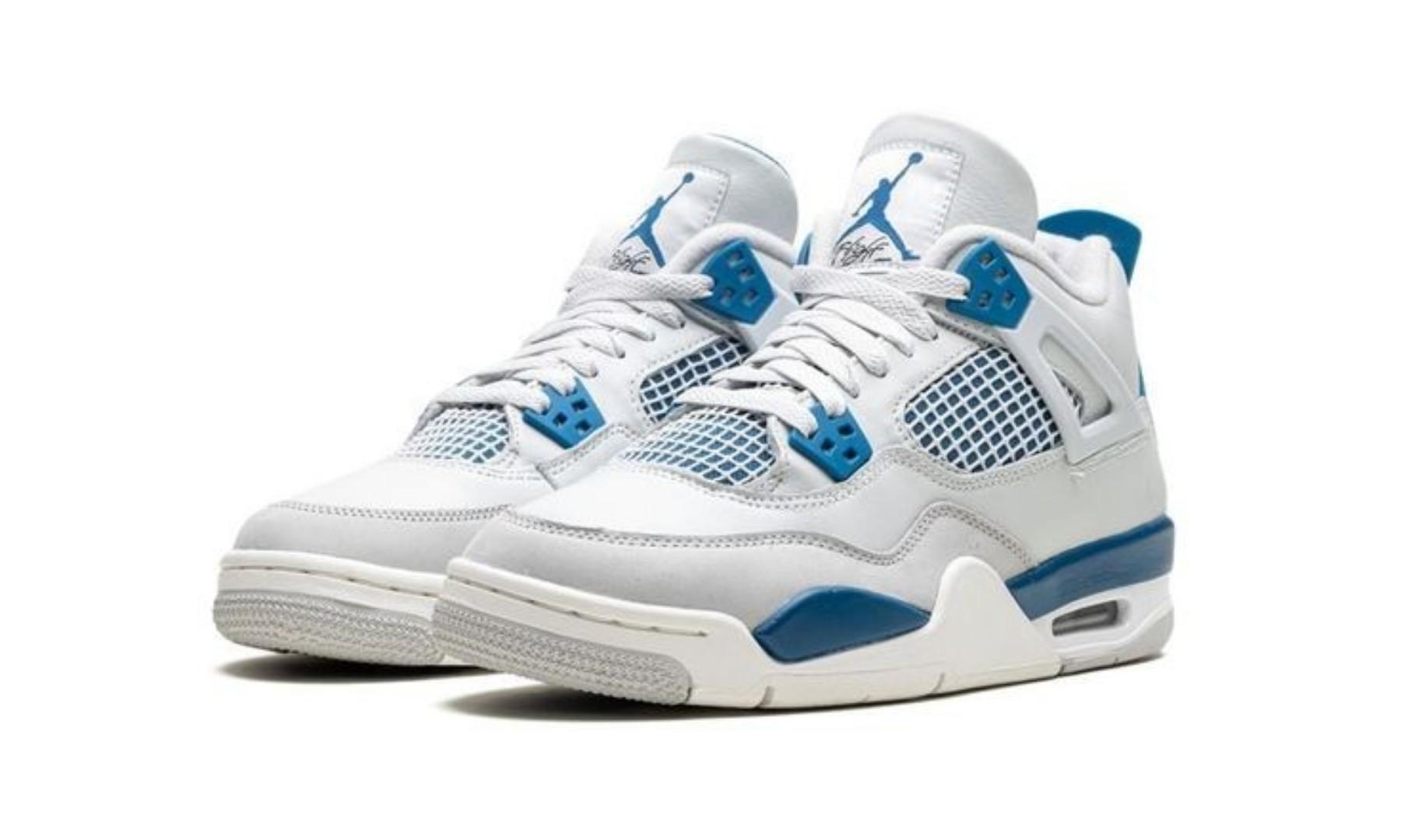ORIGINAL AIR JORDAN 4 RETRO WHITE TIFFANY BLUE (BEST SHOP FOR AIRFORCE, AIR FORCE, AIR JORDAN, AIR MAX, AIRMAX AND ALL OTHER FASHIONABLE/HIGH QUALITY SNEAKERS)