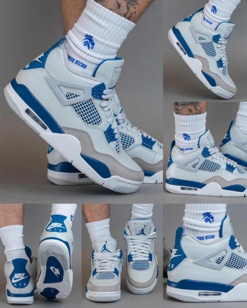 ORIGINAL AIR JORDAN 4 RETRO WHITE TIFFANY BLUE (BEST SHOP FOR AIRFORCE, AIR FORCE, AIR JORDAN, AIR MAX, AIRMAX AND ALL OTHER FASHIONABLE/HIGH QUALITY SNEAKERS)