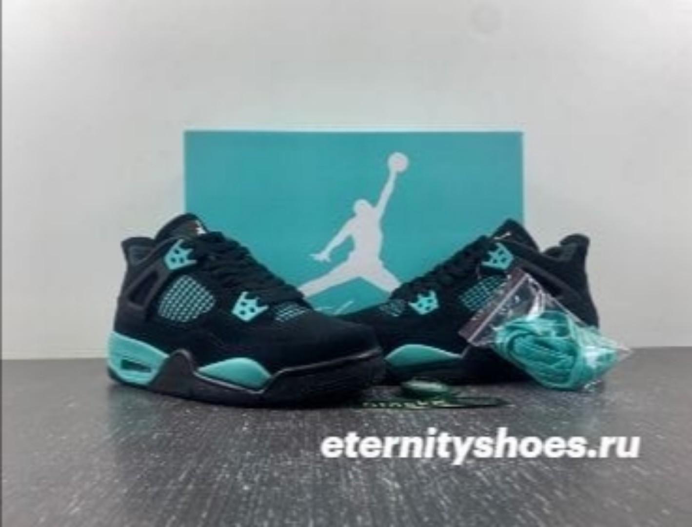 🔥(On offer) 🔥AIR JORDAN 4 RETRO BLACK TIFFANY BLUE (BEST SHOP FOR AIRFORCE, AIR FORCE, AIR JORDAN, AIR MAX, AIRMAX AND ALL OTHER FASHIONABLE/HIGH QUALITY SNEAKERS) (generic)