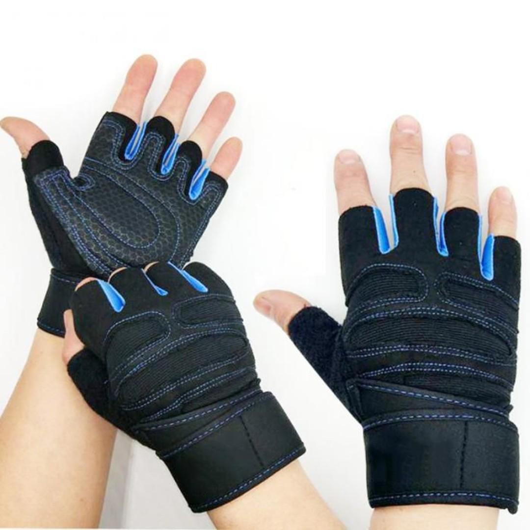 🔥 Ventilated Weight Lifting Gloves, Thick Padded Workout Gym Gloves with Full Palm Protection & Grip & Shock Absorption for Women & Men's Fitness Exercise Training