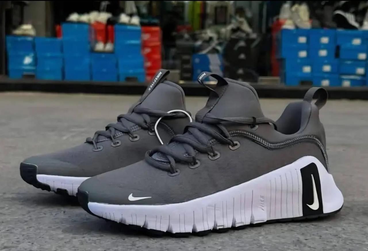 🔥(On offer) 🔥 AIR FREE METCON 6 WORKOUT SHOES, CUSTOMIZED AIR TRAINER, COLOUR GREY AND WHITE ,HIGH QUALITY SNEAKERS. Best shop for Airforce, Air jordan, Airmax tn, (generic)
