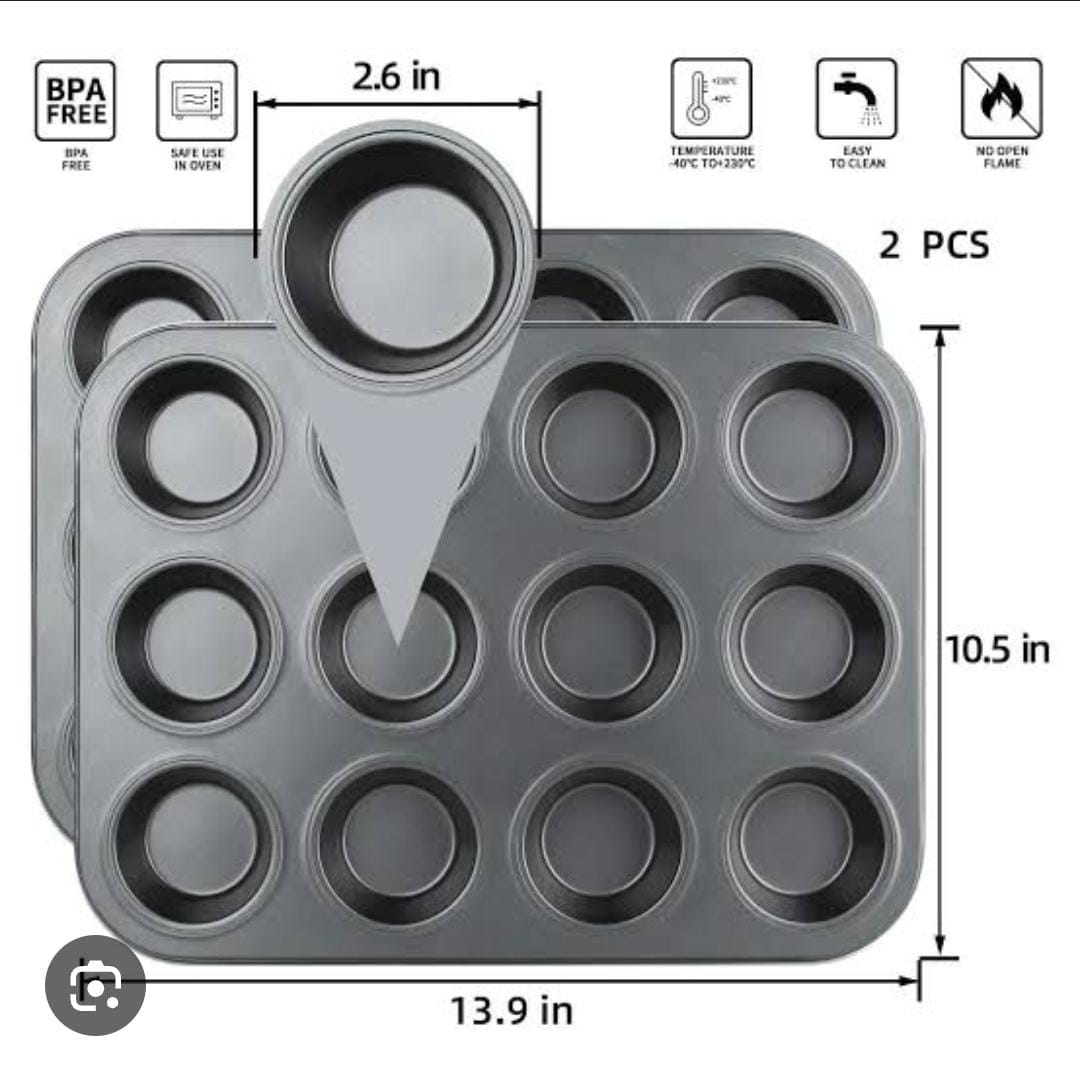 🎉 Restocked & Ready to Bake! 🧁
♦️ Nonstick 12-Hole Cupcake Baking Tin – Whip up perfect cupcakes & muffins every time!
✅ Even heat distribution for golden results
✅ Easy release & effortless cleanin