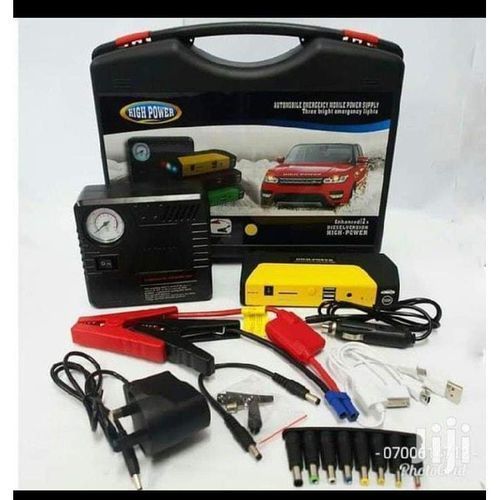 Multifunctional Combined Jump Starter Kit With Tyre Inflator , Air Compressor, Phone And Electronic Accessories Charger