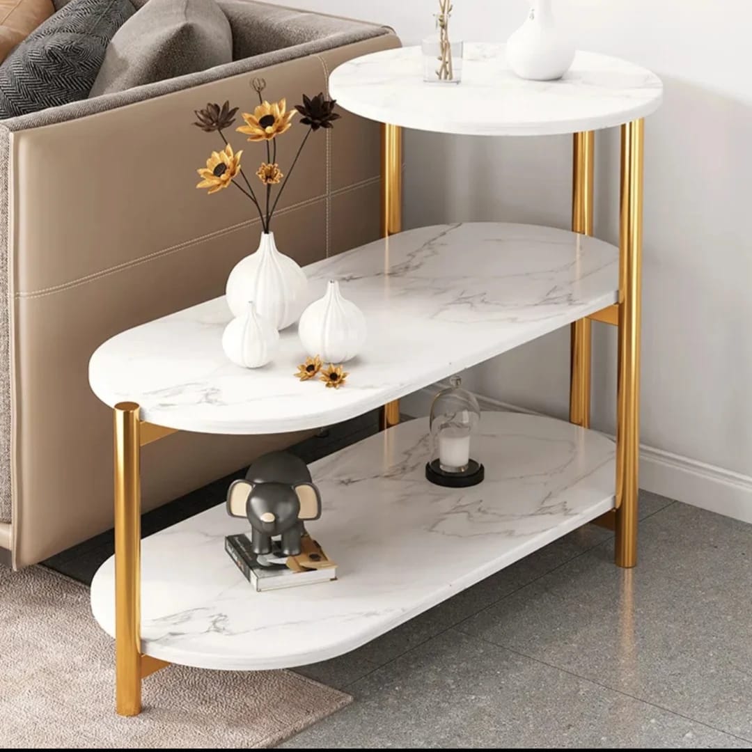Coffee Table Night Stand Side End Table Beside Sofa For Bedroom White Stools with Storage Shelf Easy Assemble Table For Living Room