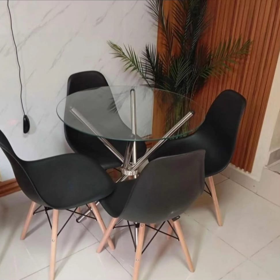 Ameirah glass table clear glass  Kitchen & Dining Room Furniture Coffee Tables 73cm