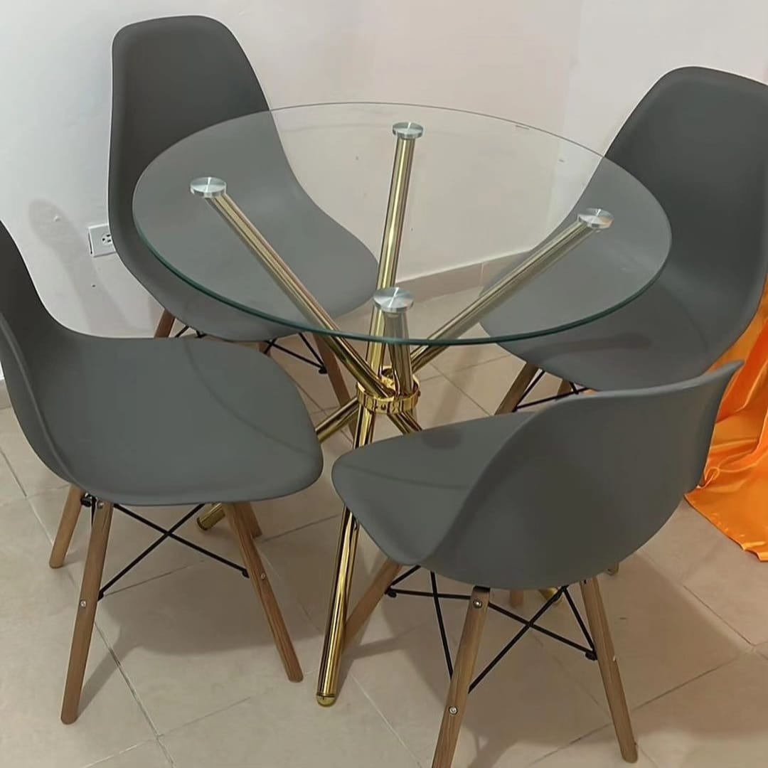 Ameirah glass table clear glass  Kitchen & Dining Room Furniture Coffee Tables 73cm