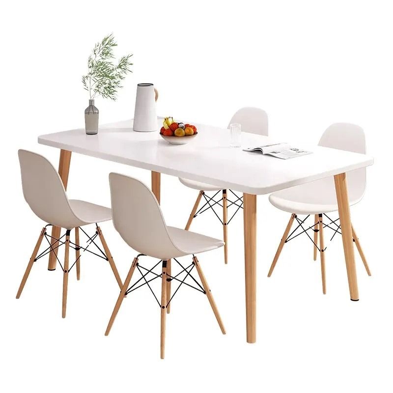( Non Assembled ) Minimalist Dining Table Living Room Table Sets Kitchen & Dining Room Furniture