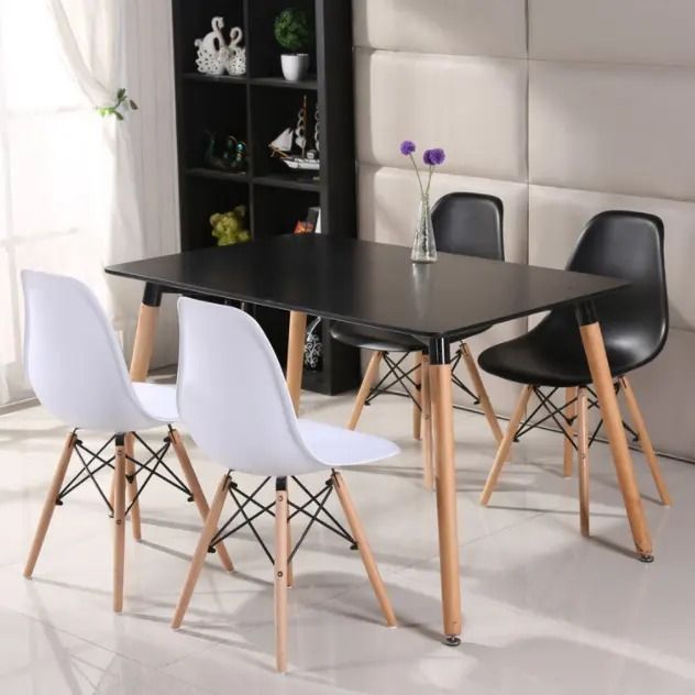 ( Non Assembled ) Minimalist Dining Table Living Room Table Sets Kitchen & Dining Room Furniture