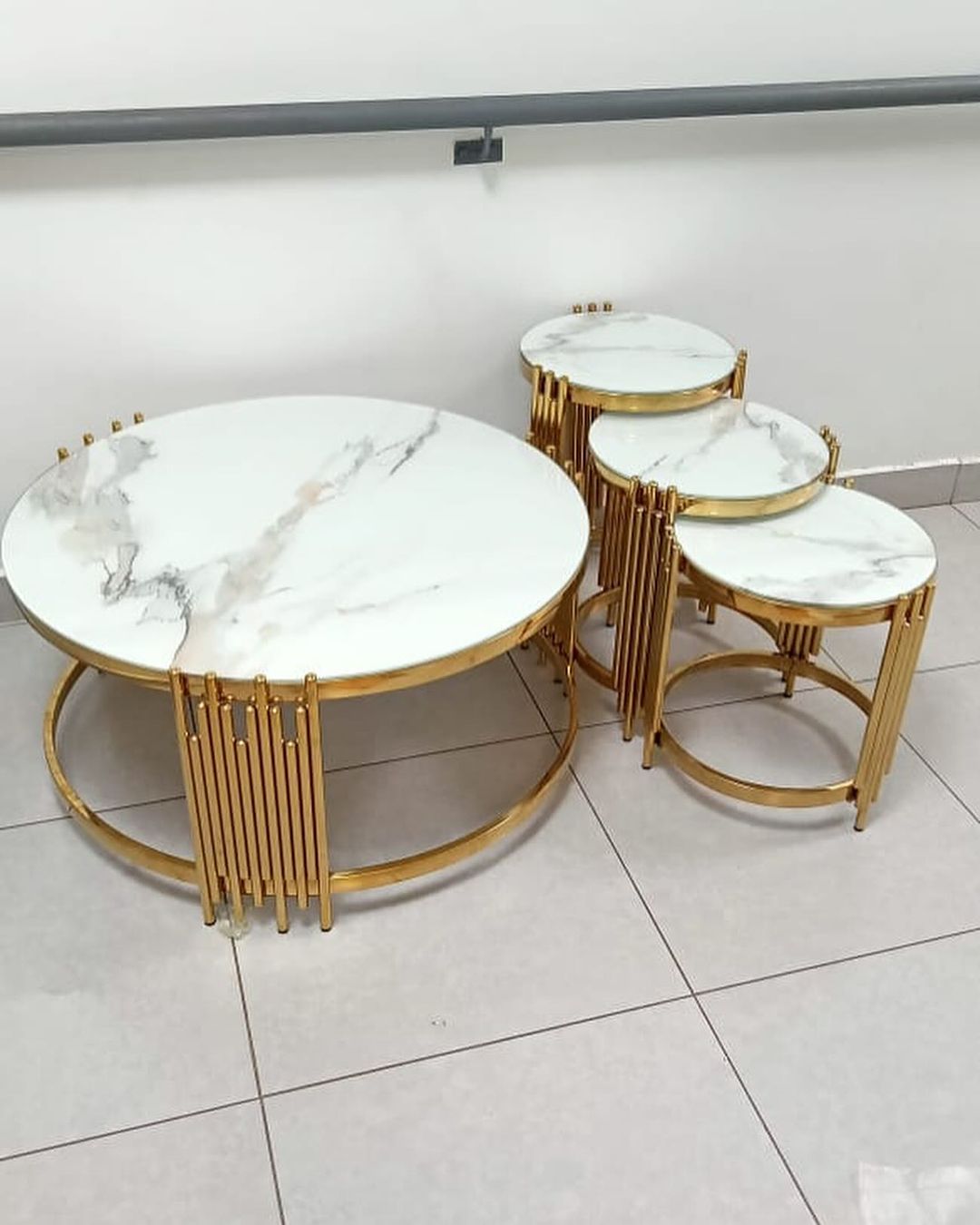 Nesting Nordic luxury coffee table 4 in 1 tables Marble, Zippy Elegant Coffee Table Dining living Room Furniture Nesting Nordic luxury coffee tableNew design coffee table with marble top size 4x2 for