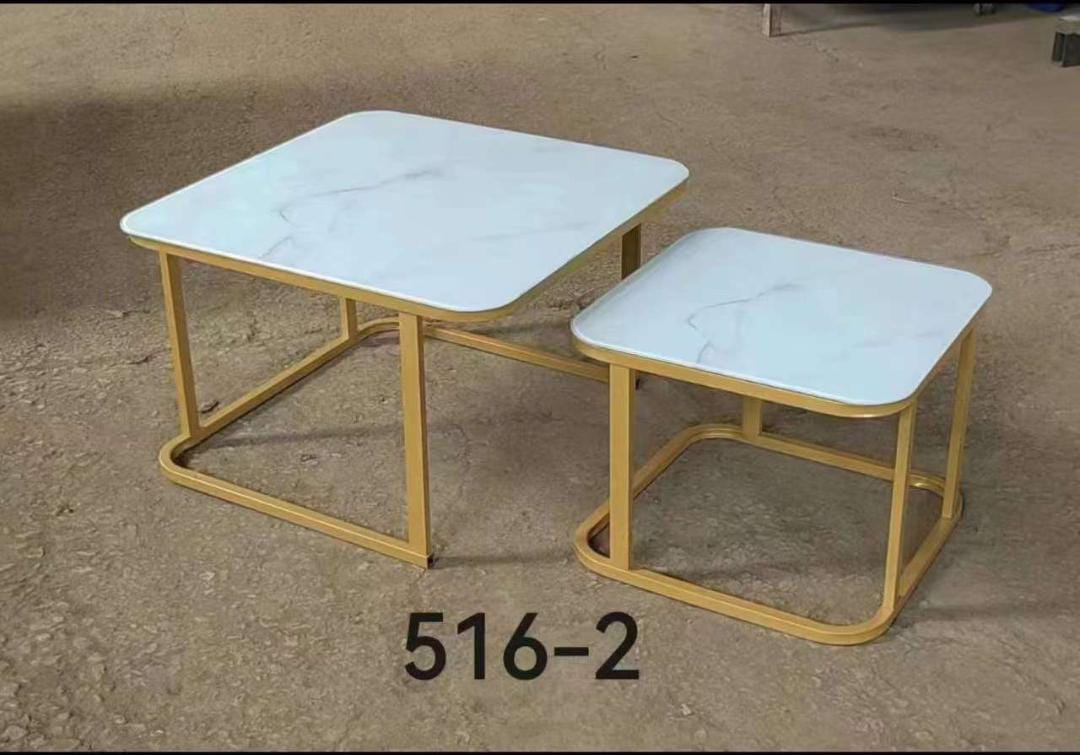 Nesting Nordic luxury coffee table 2 in 1 tables Marble,Tempered Glass Effect Dining Room Furniture Size big70cm by 45cm Small 50cm by 38cm
