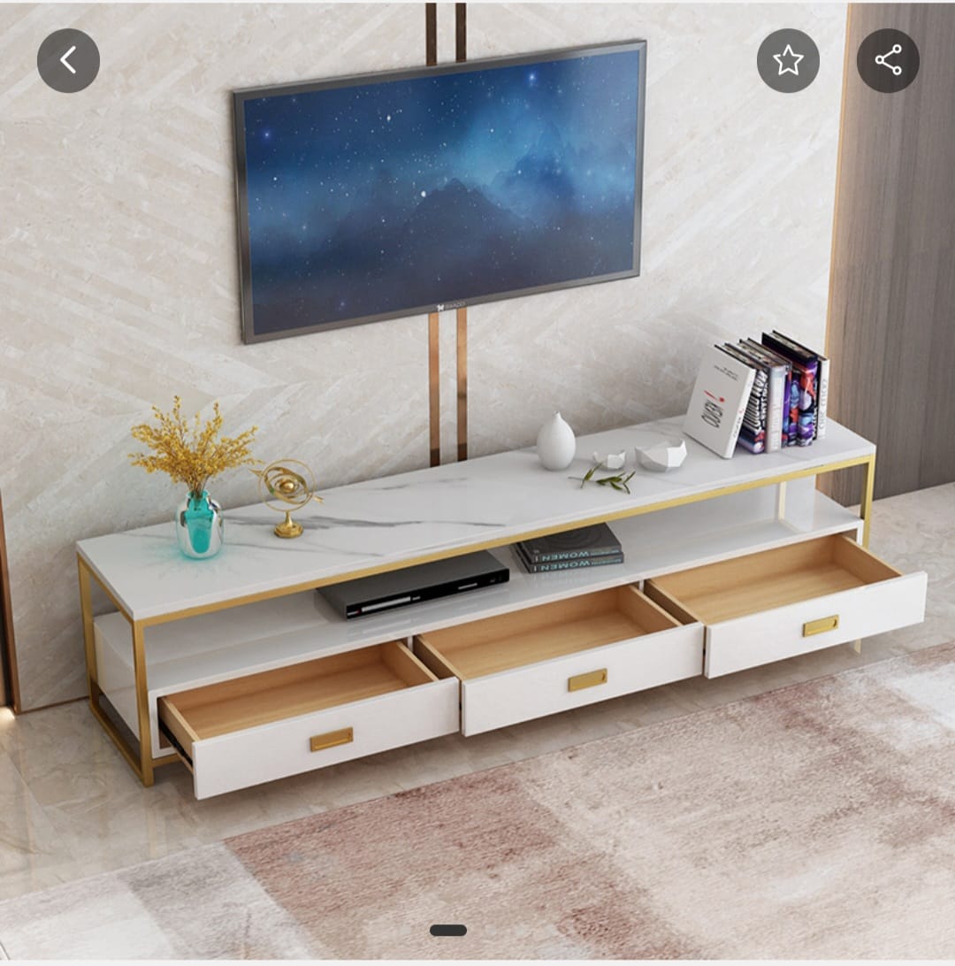 Nordic TV Cabinet High quality 3 shelves drawers storage living room tv station furniture  Size:140*30*38cm Living Room Furniture Tv & Media Furniture