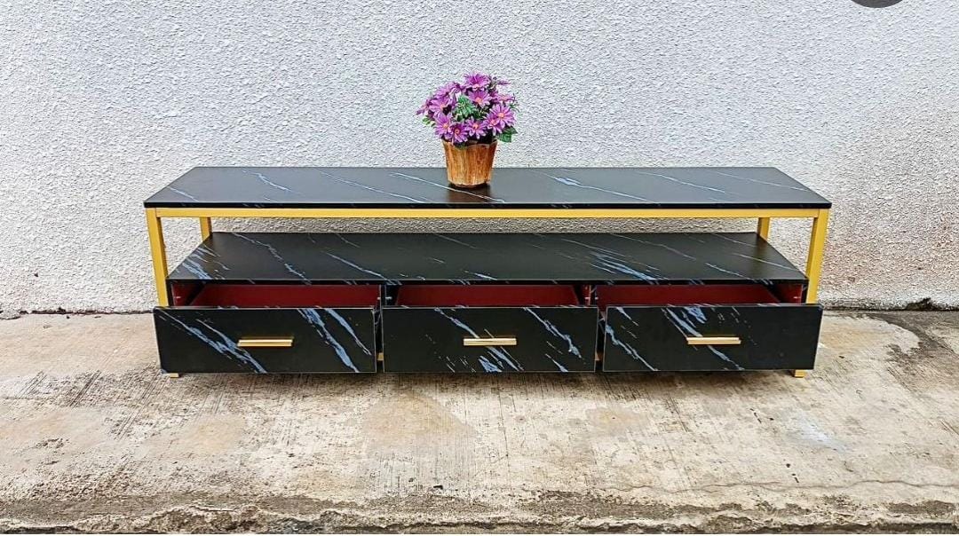 Nordic TV Cabinet High quality 3 shelves drawers storage living room tv station furniture  Size:140*30*38cm Living Room Furniture Tv & Media Furniture