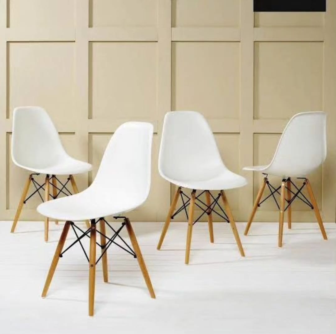 EAMES MODERN PLASTIC CHAIRS WITH WOODEN LEG EAMES CREATIVE HOME AND OFFICE USE EAMES CHAIR