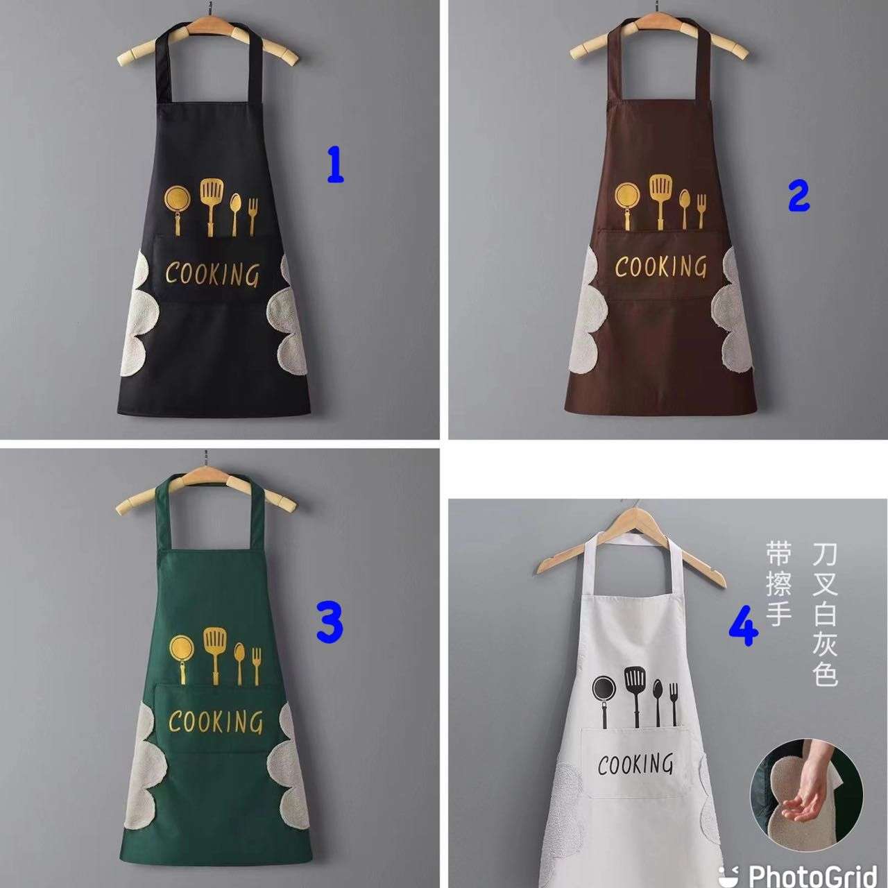 Woman Kitchen Apron WITH  POCKET Kitchen and Household Goods For Home Cleaning Chef Aprons ,Tools Accessories Merchandises
Waterproof Kitchen Cooking Aprons UNISEX Chef Apron.Adjustable, waterproof