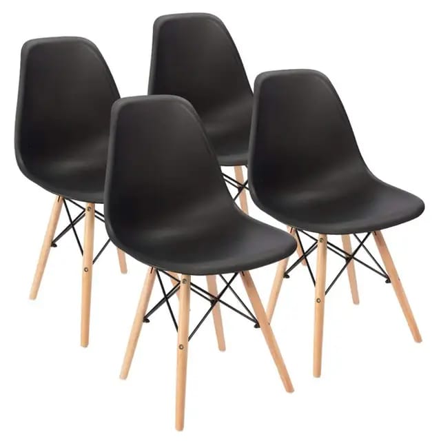 EAMES MODERN PLASTIC CHAIRS WITH WOODEN LEG EAMES CREATIVE HOME AND OFFICE USE EAMES CHAIR