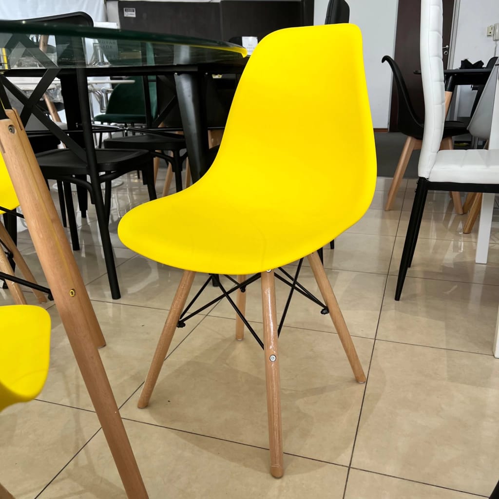 EAMES MODERN PLASTIC CHAIRS WITH WOODEN LEG EAMES CREATIVE HOME AND OFFICE USE EAMES CHAIR