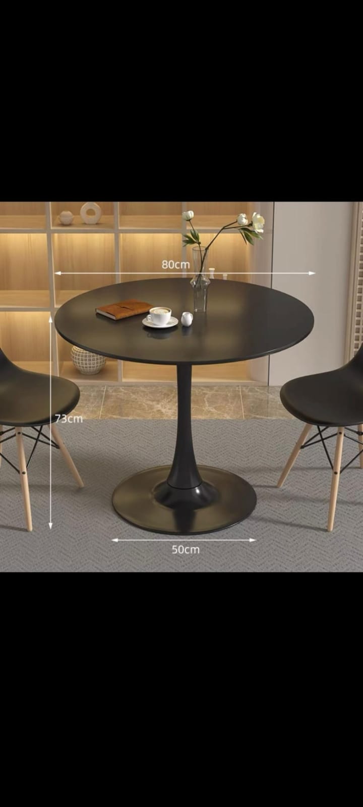 ( Non Assembled ) Minimalist Dining Table Living Room Table Sets Kitchen & Dining Room Furniture Round Tulip ROUND STRONG DINING TABLE VERY ELEGANT AND DURABLE FOR DINING