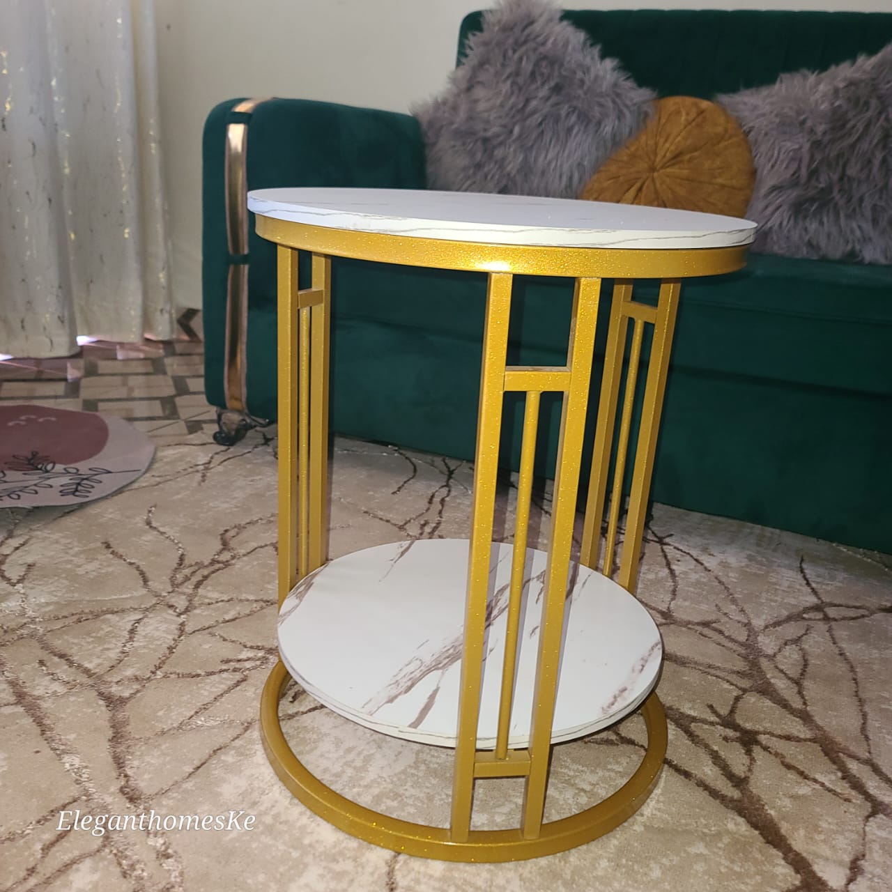 Coffee Round Table Bedside Simple Home Balcony Minimalist  Sofa Side Creative Small Size Table.Wooden Top multiple purposes side table