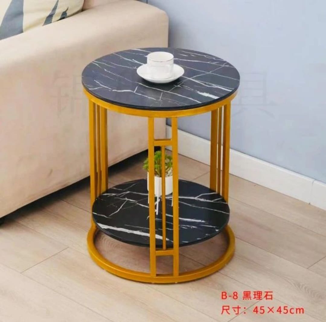 Coffee Round Table Bedside Simple Home Balcony Minimalist  Sofa Side Creative Small Size Table.Wooden Top multiple purposes side table