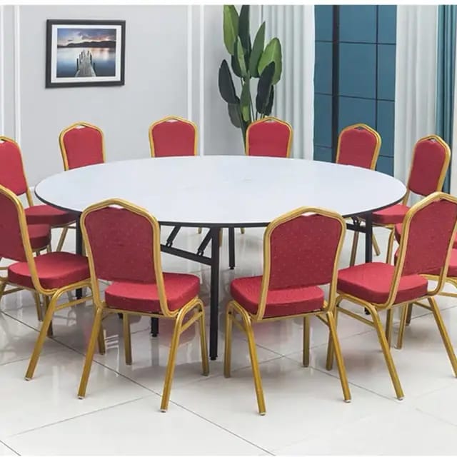 CONFERENCE SHAIR WITH METALLIC LEG EAMES CREATIVE HOME AND OFFICE . 1Pc Classy Banquet Chair For Restaurants, Churches, Conference Halls Red as picture