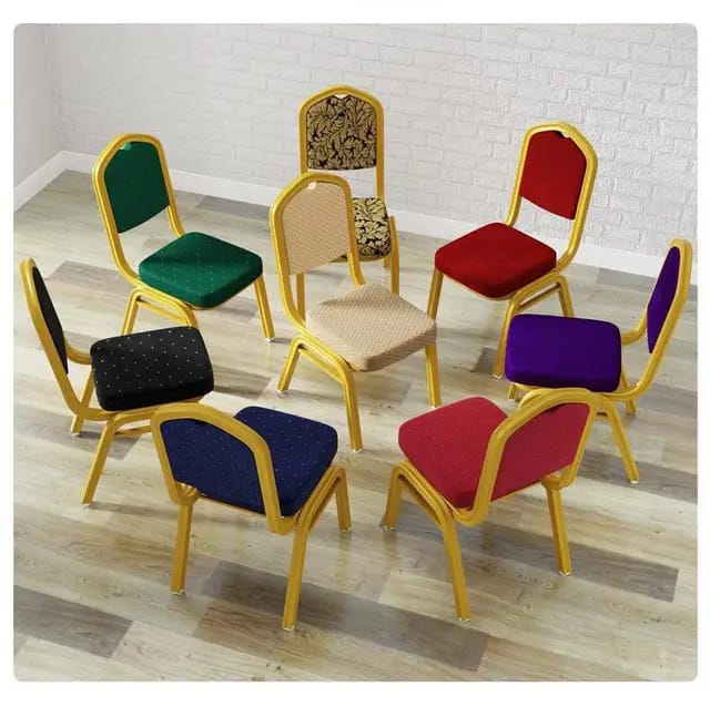 CONFERENCE SHAIR WITH METALLIC LEG EAMES CREATIVE HOME AND OFFICE . 1Pc Classy Banquet Chair For Restaurants, Churches, Conference Halls Red as picture
