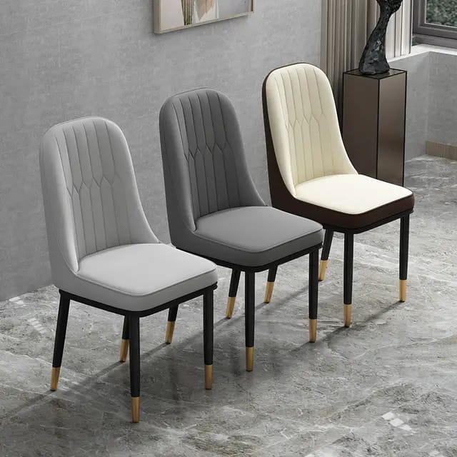 DINING CHAIR WITH METALLIC LEG EAMES CREATIVE HOME AND OFFICE . 1Pc Classy DINING Chair For Restaurants, Churches, Conference Halls Red as picture