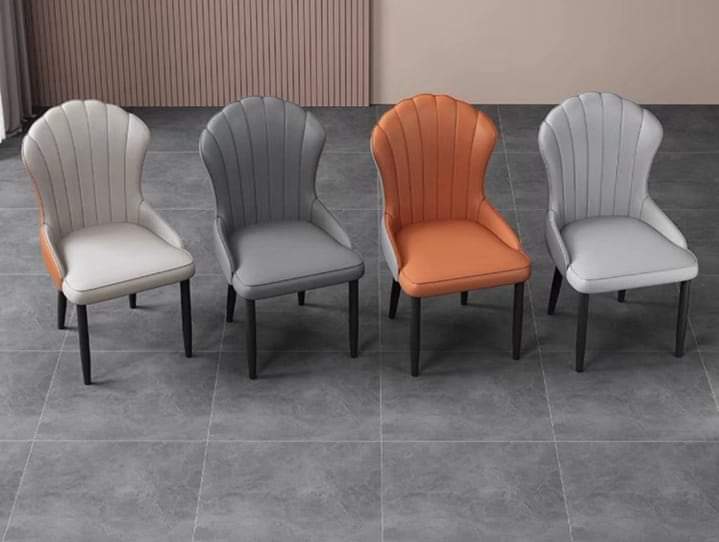 DINING CHAIR WITH METALLIC LEG EAMES CREATIVE HOME AND OFFICE . 1Pc Classy DINING Chair For Restaurants, Churches, Conference Halls Red as picture