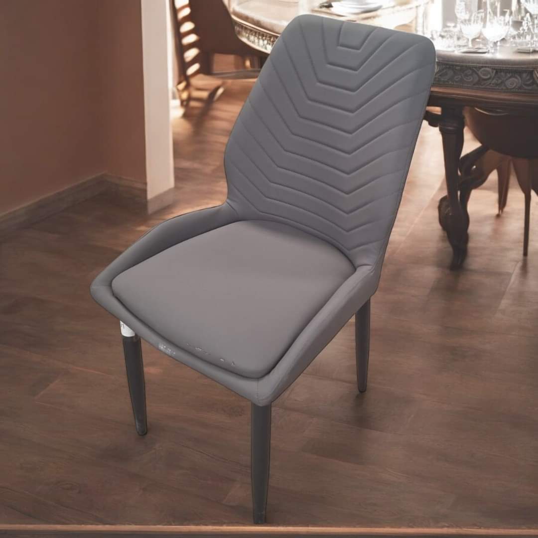 DINING CHAIR WITH METALLIC LEG EAMES CREATIVE HOME AND OFFICE . 1Pc Classy DINING Chair For Restaurants, Churches, Conference Halls Red as picture