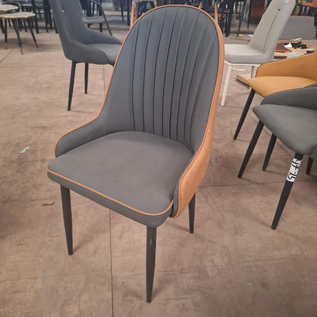 DINING CHAIR WITH METALLIC LEG EAMES CREATIVE HOME AND OFFICE . 1Pc Classy DINING Chair For Restaurants, Churches, Conference Halls Red as picture