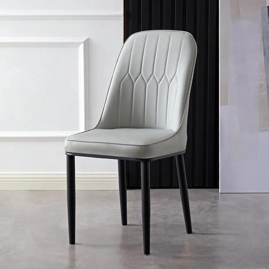 DINING CHAIR WITH METALLIC LEG EAMES CREATIVE HOME AND OFFICE . 1Pc Classy DINING Chair For Restaurants, Churches, Conference Halls Red as picture