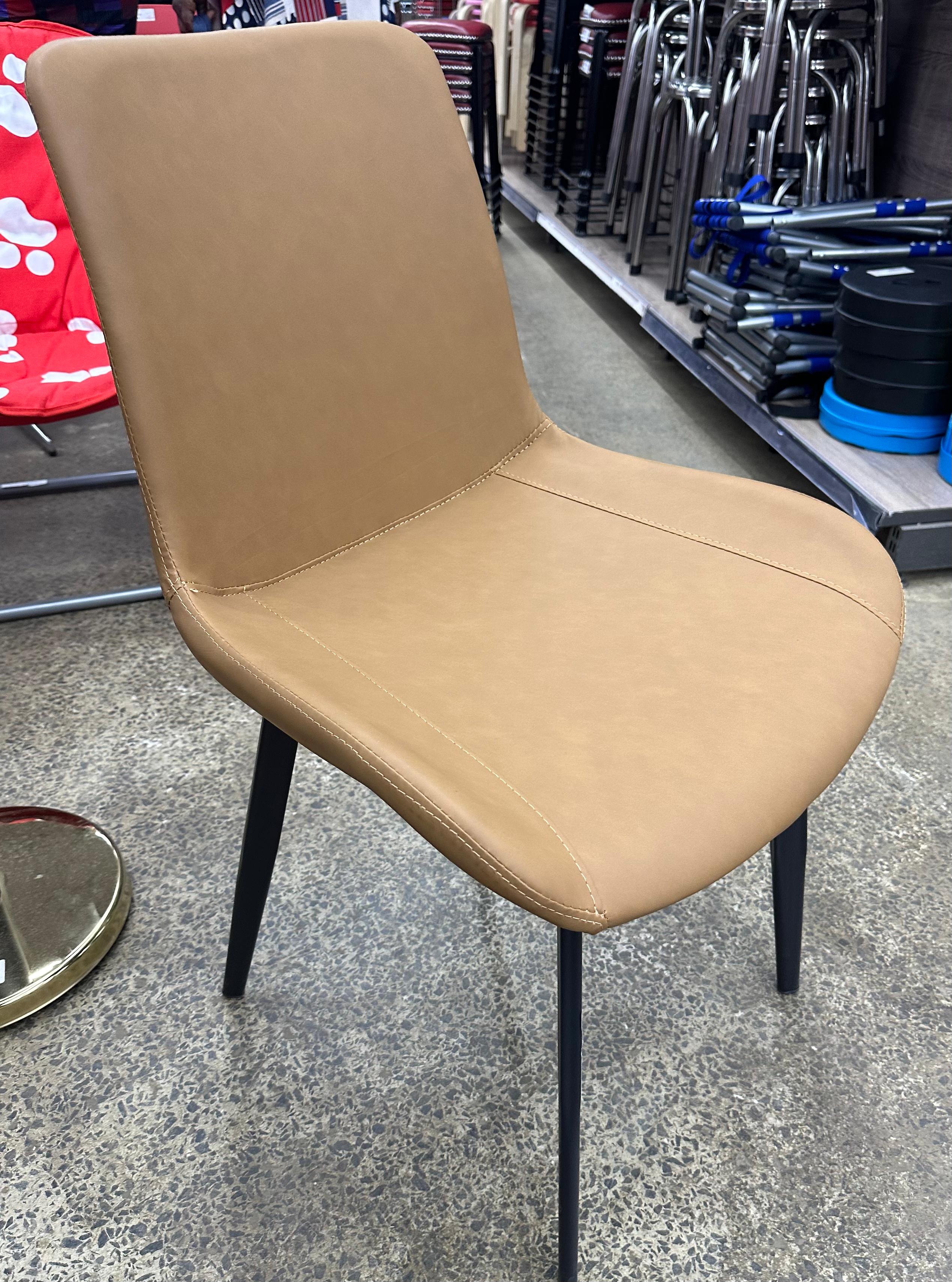 DINING CHAIR WITH METALLIC LEG EAMES CREATIVE HOME AND OFFICE . 1Pc Classy DINING Chair For Restaurants, Churches, Conference Halls Red as picture
