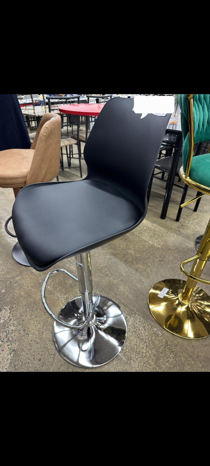silver Metal Counter Bar Stools KitchenCHAIR Luxury Designer Backrest Bar ISLAND Taburete Alto Home Furniture  lounge
KITCHENSTOOLS BAR STOOLS .Generic 16 Scale Round Swivel Chair Pub Barstoo