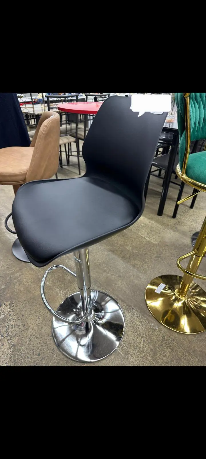 silver Metal Counter Bar Stools KitchenCHAIR Luxury Designer Backrest Bar ISLAND Taburete Alto Home Furniture  lounge
KITCHENSTOOLS BAR STOOLS .Generic 16 Scale Round Swivel Chair Pub Barstoo