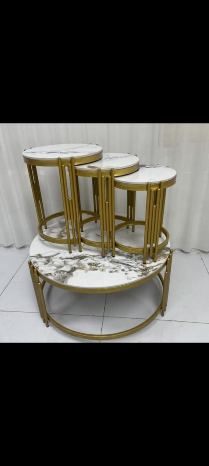 Nesting Nordic luxury coffee table 4 in 1 tables Marble, Zippy Elegant Coffee Table Dining living Room Furniture Nesting Nordic luxury coffee tableNew design coffee table with marble top size 4x2 for