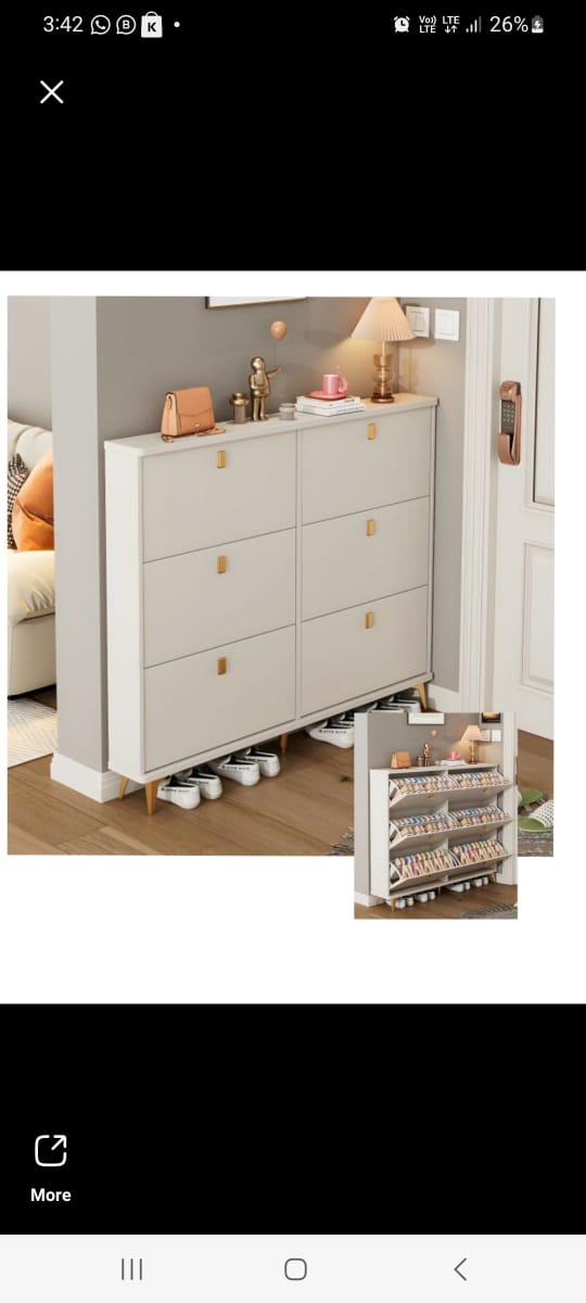 BUCKET FLIP SHOE RACK with marble effect.